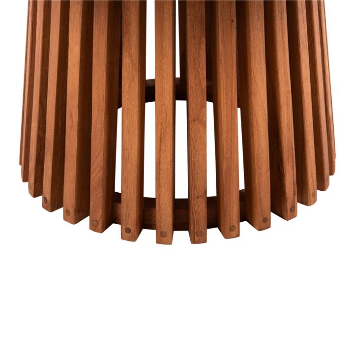 COFFEE TABLE ROUND FRANTZ HM9523.11 SOLID MINDI WOOD-NATURAL Φ100X45Hcm.