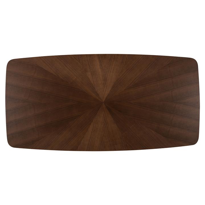 ΤΡΑΠΕΖΙ ΤΡΑΠΕΖΑΡΙΑΣ RINER ΟΡΘΟΓΩΝΙΟ HM9745 MDF ΜΕ ΚΑΠΛΑΜΑ ΚΑΡΥΔΙΑΣ 180x90x76εκ.