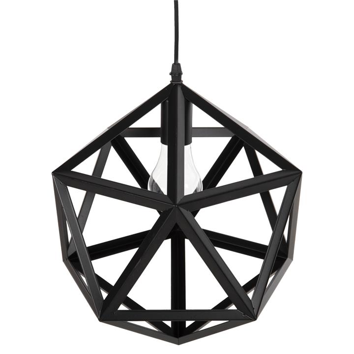 CEILING PENDANT LAMP HM4073 BLACK METAL 30x30x35H cm.