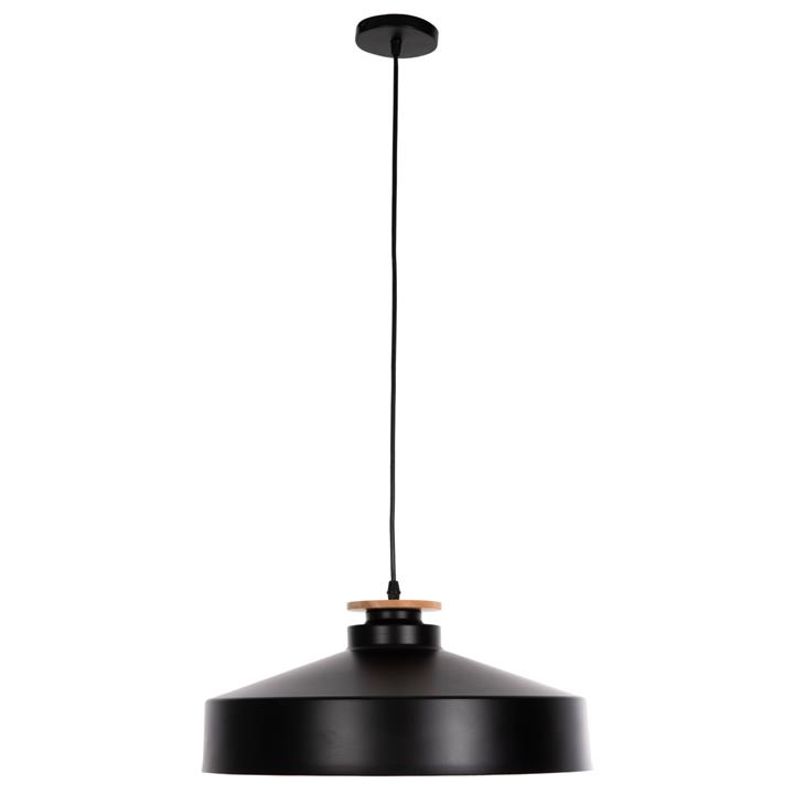 CEILING PENDANT LAMP HM4159.01 BLACK METAL CAP Φ40x116Hcm.