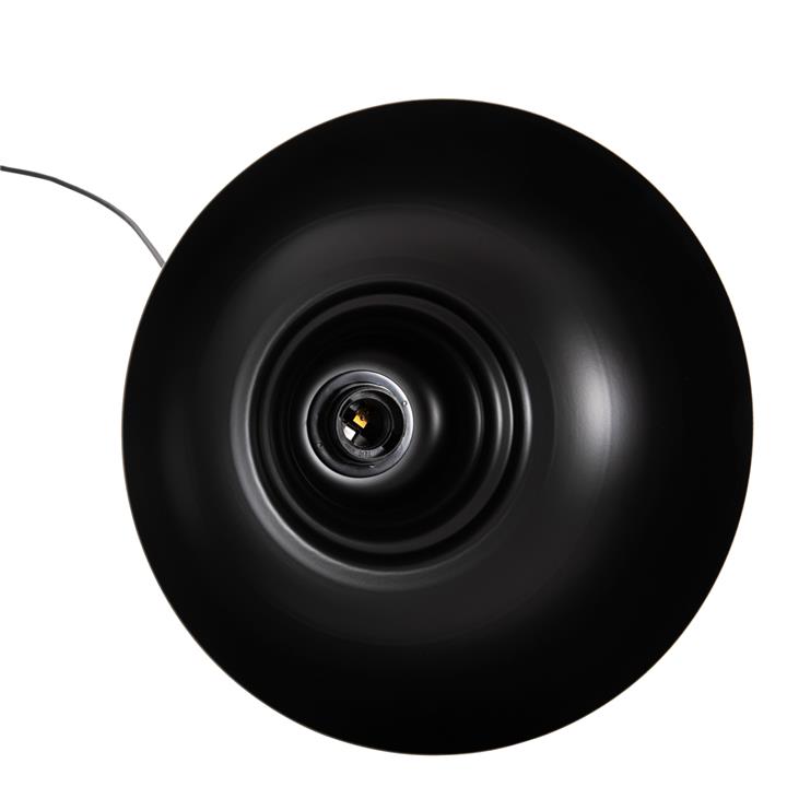 CEILING PENDANT LAMP HM4163 BLACK METAL CAP Φ29x120Hcm