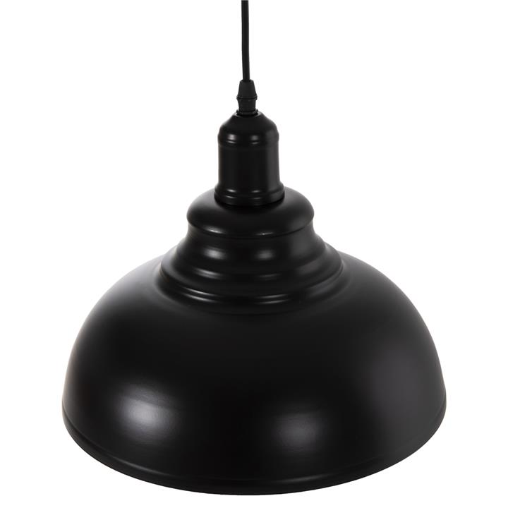 CEILING PENDANT LAMP HM4163 BLACK METAL CAP Φ29x120Hcm