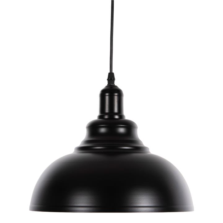 CEILING PENDANT LAMP HM4163 BLACK METAL CAP Φ29x120Hcm