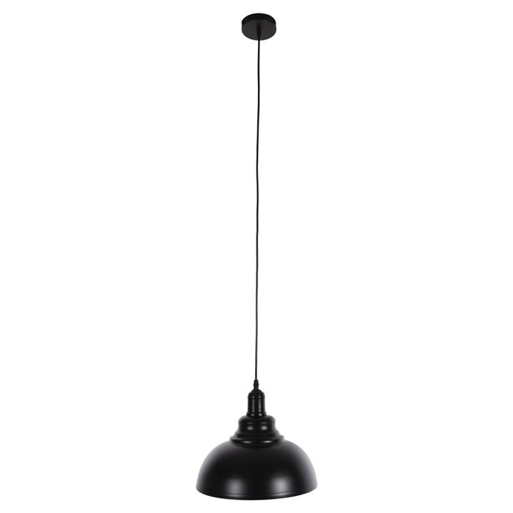 CEILING PENDANT LAMP HM4163 BLACK METAL CAP Φ29x120Hcm