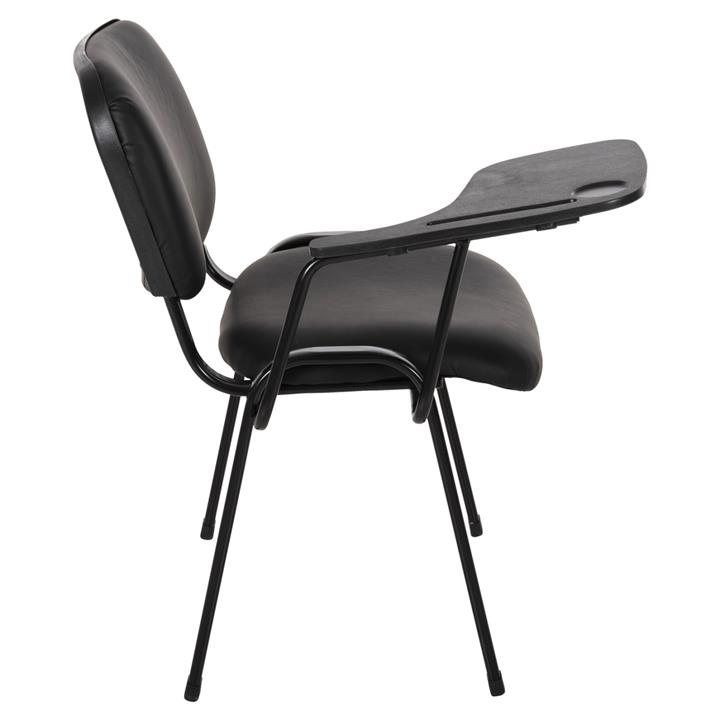 CONFERENCE CHAIR WITH DESK IN BLACK PU HM11942