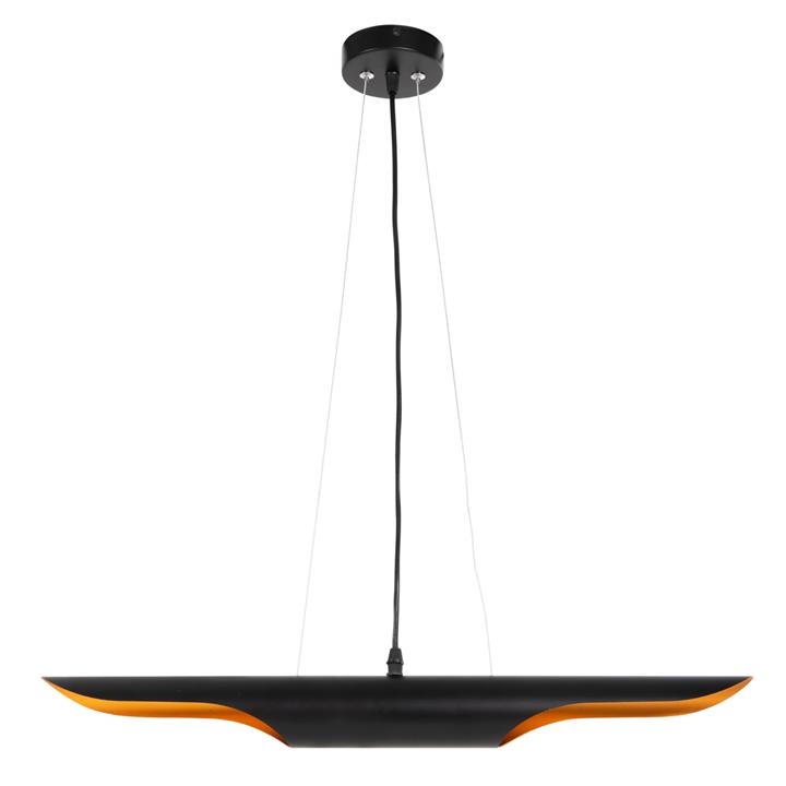 ΦΩΤΙΣΤΙΚΟ ΟΡΟΦΗΣ ΚΡΕΜΑΣΤΟ HM4172 ΜΑΥΡΟΣ ΜΕΤΑΛΛΙΚΟΣ ΣΩΛΗΝΑΣ-2 ΛΑΜΠΕΣ Φ6x60Υεκ.