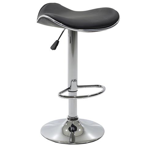 Bar stool Enzo pakoworld folding black pu-metal chrome 45x44x87cm