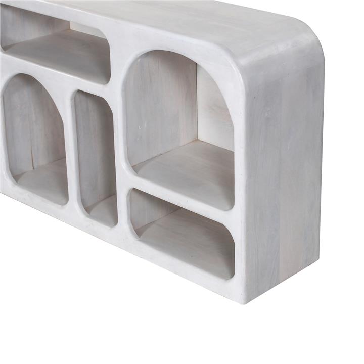 BUFFET HANDYR HM9705 SOLID MANGO WOOD IN WHITE COLOR 165x35x75Hcm.