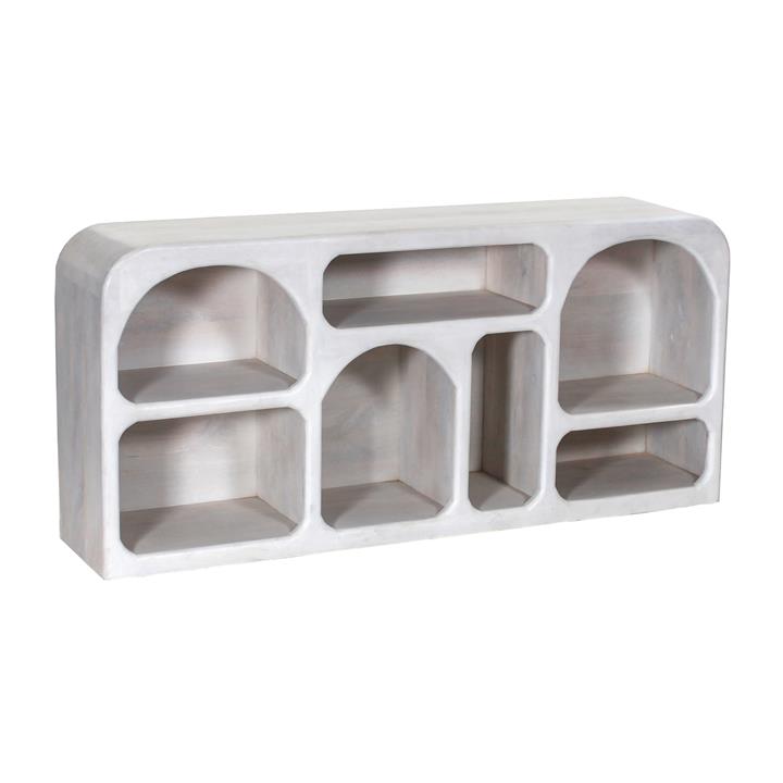 BUFFET HANDYR HM9705 SOLID MANGO WOOD IN WHITE COLOR 165x35x75Hcm.