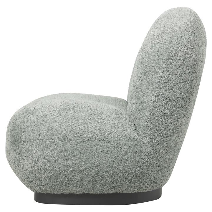 ARMCHAIR BEANY HM9591.05 PISTACHIO GREEN BOUCLE FABRIC 85x82x77Hcm.