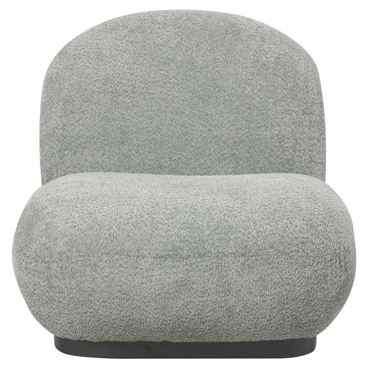 ARMCHAIR BEANY HM9591.05 PISTACHIO GREEN BOUCLE FABRIC 85x82x77Hcm.