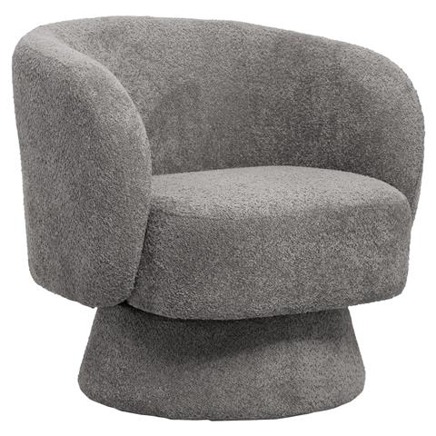 ARMCHAIR KARLEN HM9592.01 GREY BOUCLE FABRIC 78x81x77Hcm.