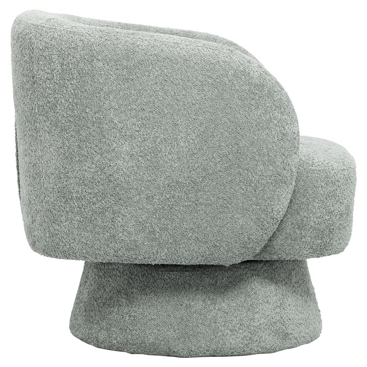 ARMCHAIR KARLEN HM9592.05 PISTACHIO GREEN BOUCLE FABRIC 78x81x77Hcm.