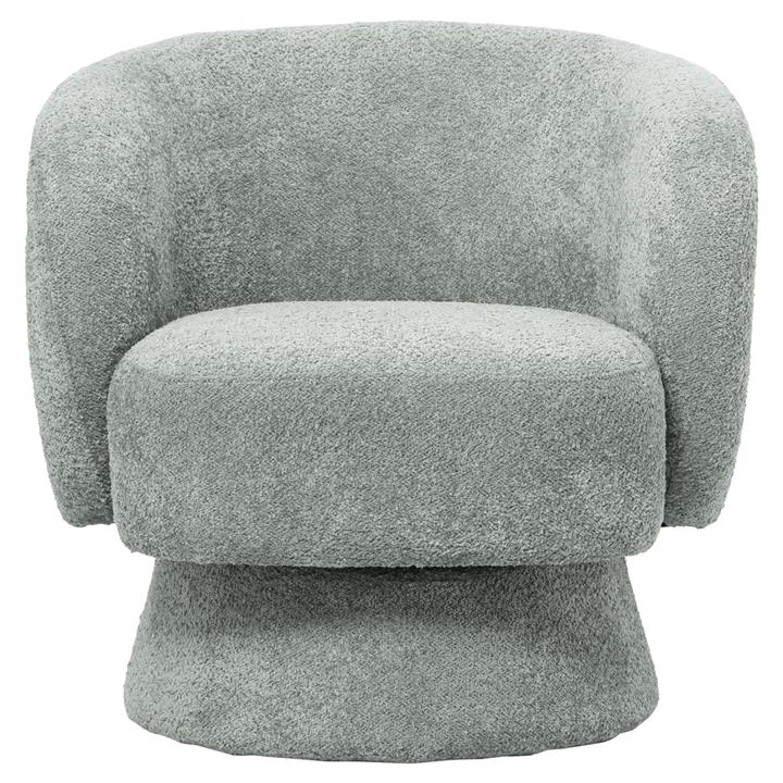 ARMCHAIR KARLEN HM9592.05 PISTACHIO GREEN BOUCLE FABRIC 78x81x77Hcm.