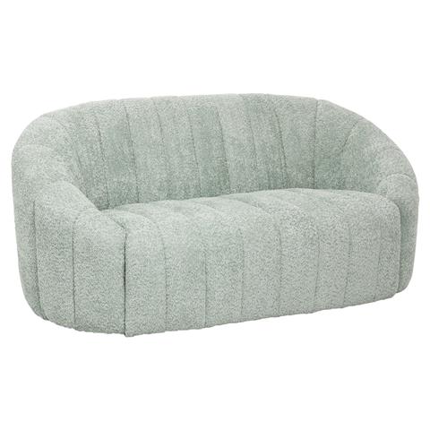 SOFA 2-SEATER MOBY HM9595.05 PISTACHIO GREEN BOUCLE FABRIC 148x83x66Hcm.