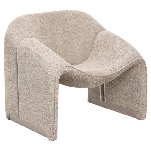 ARMCHAIR SPINER HM9599.08 BEIGE BOUCLE FABRIC 81x64x74Hcm.