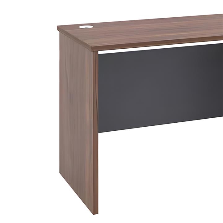 Work desk Cassius pakoworld melamine dark grey-walnut 120x60x75cm