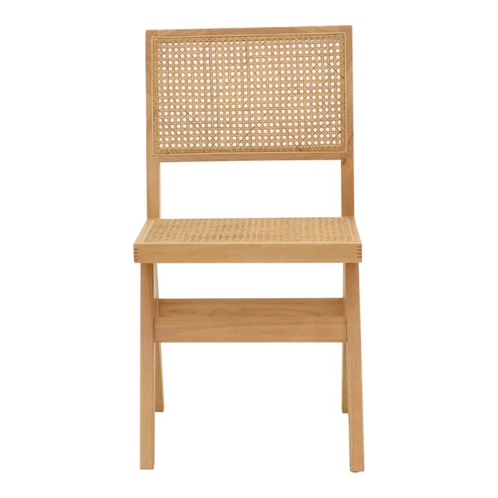 Καρέκλα Brenin pakoworld φυσικό rubberwood 45x56x82εκ