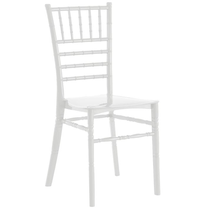POLYPROPYLENE CATERING CHAIR TIFFANY NEW ΗΜ8058.03 WHITE 41.2x49.7x89Hcm.