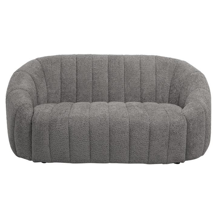 SOFA 2-SEATER MOBY HM9595.01 GREY BOUCLE FABRIC 148x83x66Hcm.