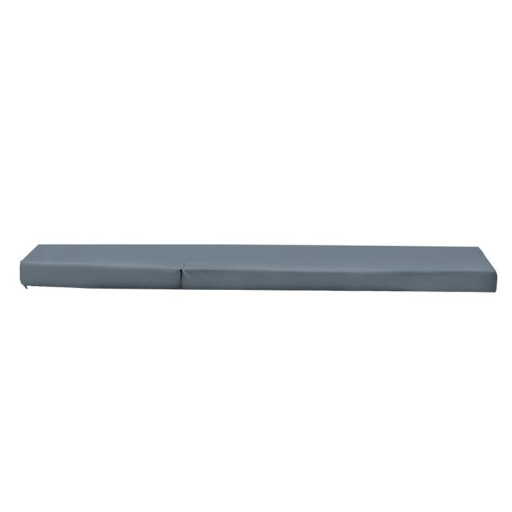 Lounger sunbed Sadie pakoworld fabric grey 65x185x15cm