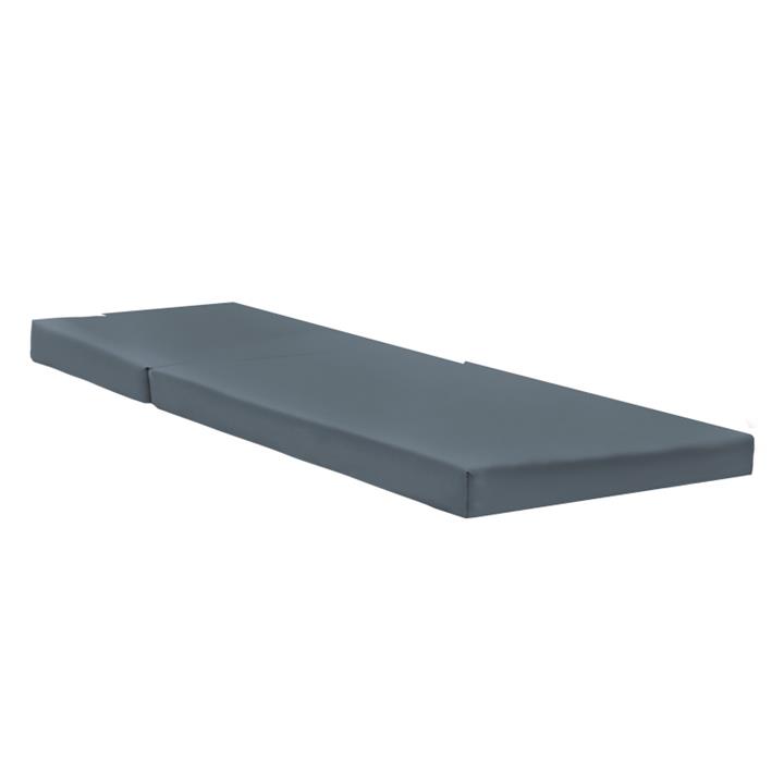 Lounger sunbed Sadie pakoworld fabric grey 65x185x15cm