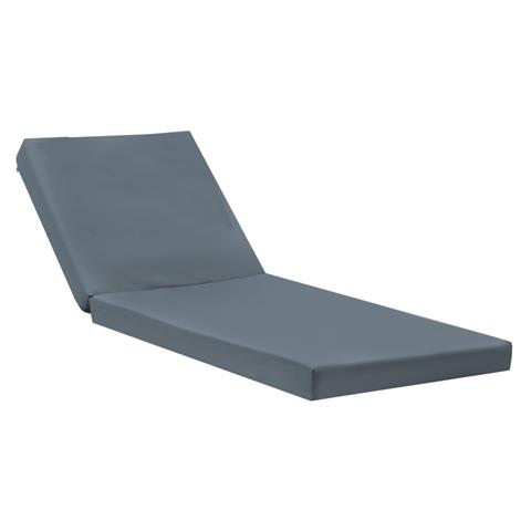 Lounger sunbed Sadie pakoworld fabric grey 65x185x15cm