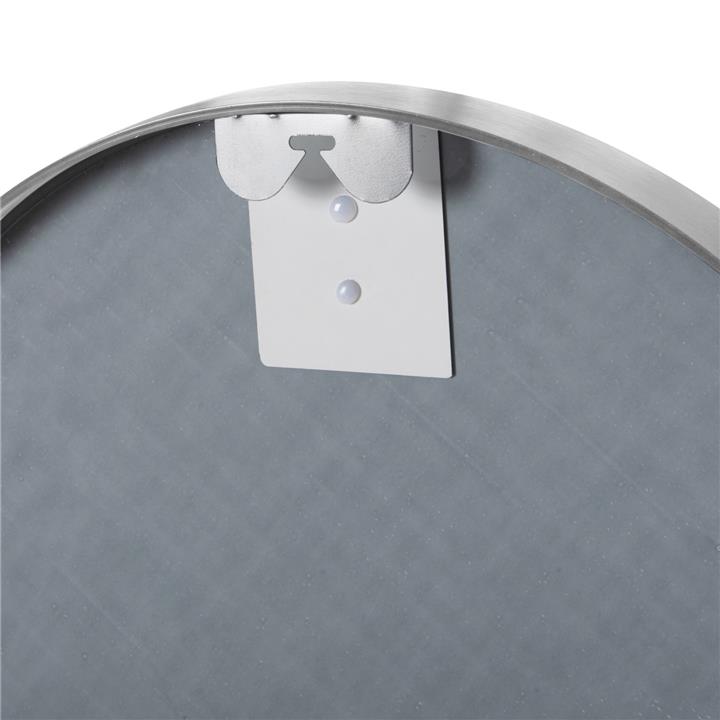 WALL MIRROR ROUND HM9582.40 ALUMINUM FRAME IN SILVER Φ50x3 cm.