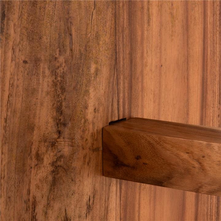 DINING TABLE EGON HM9490 SOLID SUAR WOOD 7,5cm.TOP- IN NATURAL COLOR 200x100x80Hcm.