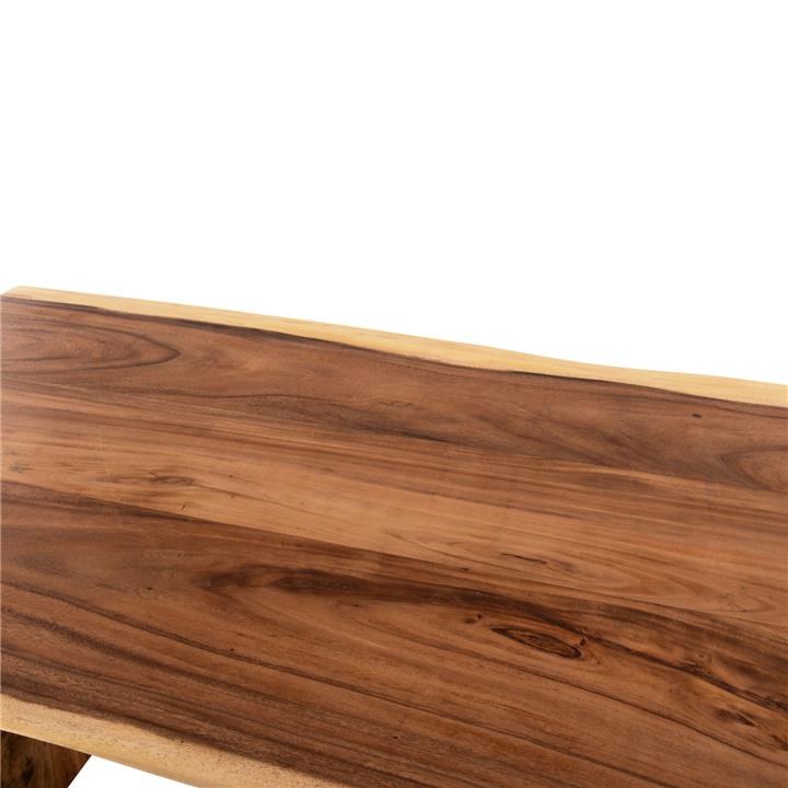 DINING TABLE EGON HM9490 SOLID SUAR WOOD 7,5cm.TOP- IN NATURAL COLOR 200x100x80Hcm.