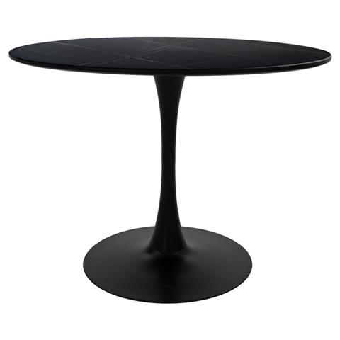 Dining table Balou I pakoworld MDF marble black D120x75cm