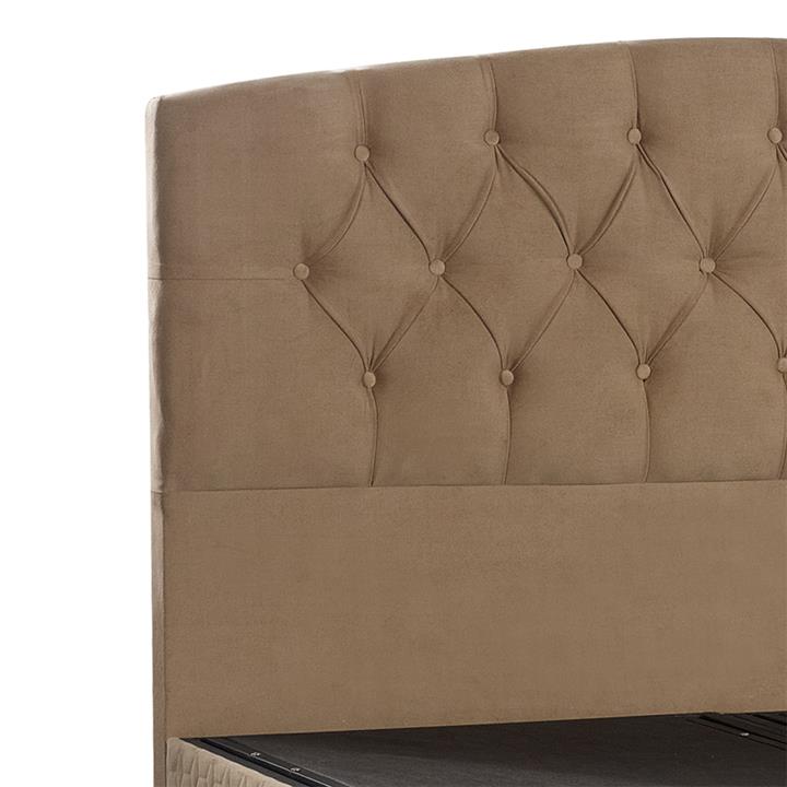 Double bed Lanse pakoworld with storage space natural 160x200cm