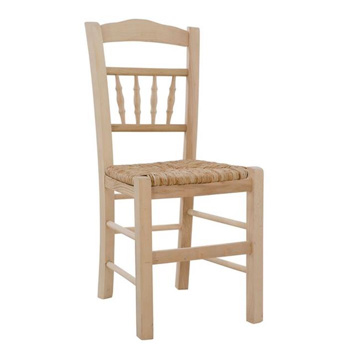 Traditional chair without color with mat HM10258