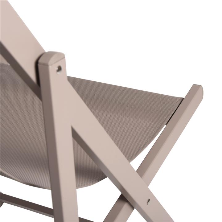 LOUNGE CHAIR PROFESSIONAL KEA HM5076.03 ALUMINUM & TEXTILENE IN CHAMPAGNE COLOR 59,5x102,5x94Hcm.