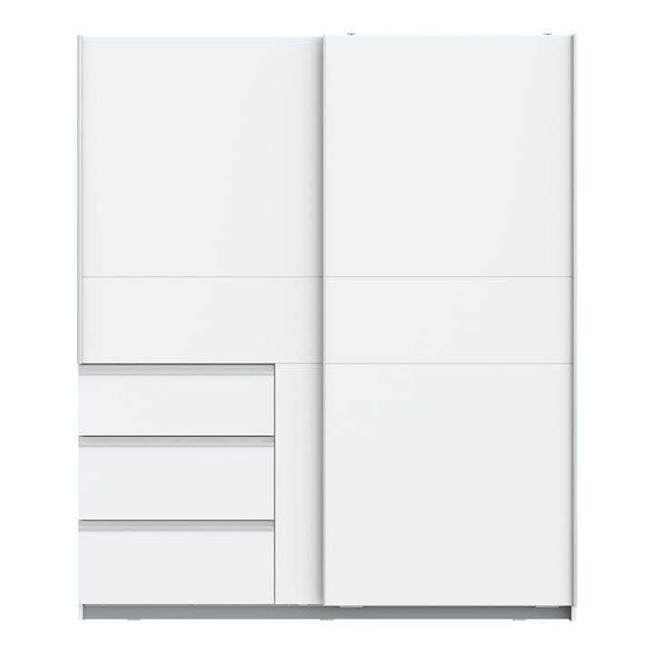 2-door ardrobe Gotion pakoworld white melamine 170.5x61x200,5cm
