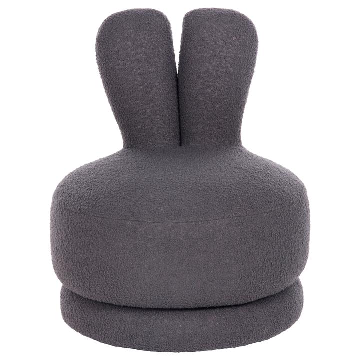 ΣΚΑΜΠΟ ΜΕ ΠΛΑΤΗ ΠΕΡΙΣΤΡΕΦΟΜΕΝΟ FRIVO HM9774.01 ΓΚΡΙ TEDDY ΥΦΑΣΜΑ 51x51x61Υεκ