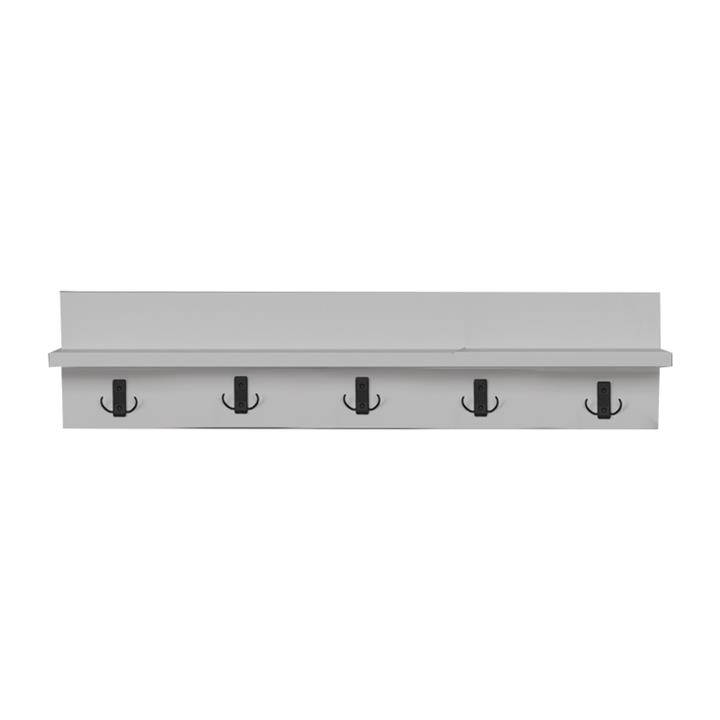 Wall shelf Esform pakoworld white melamine 80x11x18cm
