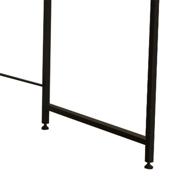 Office desk Karvem pakoworld oak-black melamine 120x60x73cm