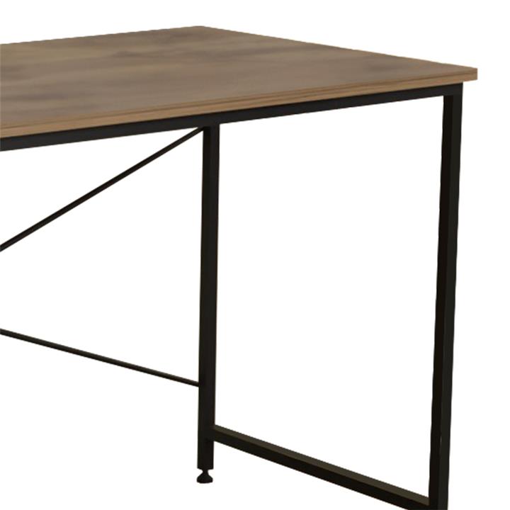 Office desk Karvem pakoworld oak-black melamine 120x60x73cm