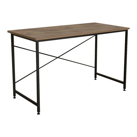Office desk Karvem pakoworld oak-black melamine 120x60x73cm
