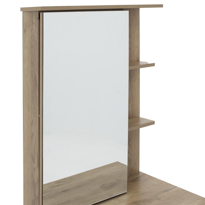 Dressing table with mirror Zelia pakoworld in natural mo colour 60x40.5x151cm