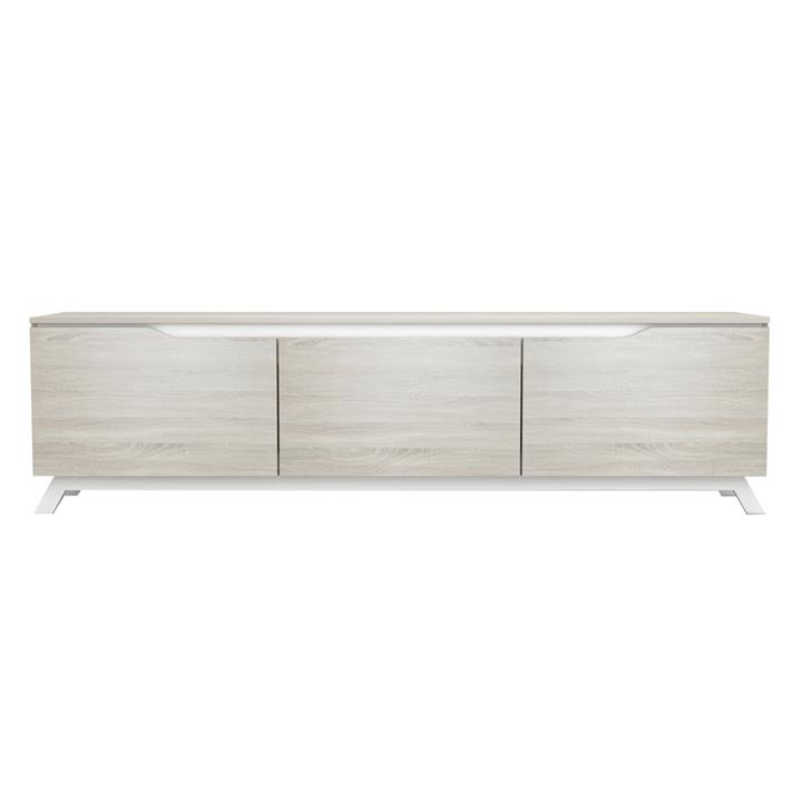 TV FURNITURE KIMIA HM8902.13 MELAMINE SONAMA-WHITE 180Χ35Χ48,5Hcm.