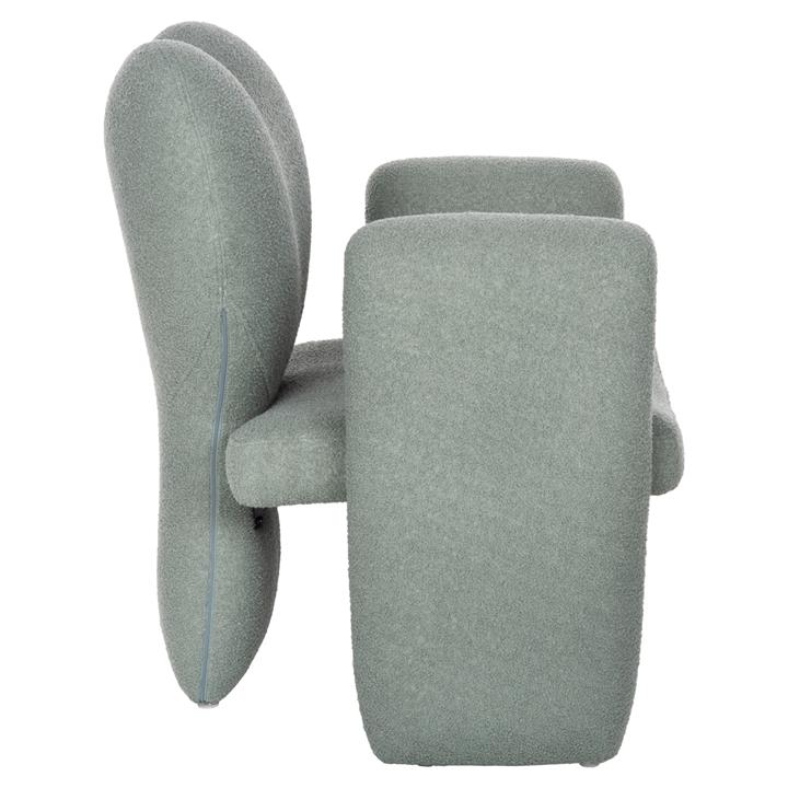 DINING ARMCHAIR HARTT HM9777.07 PISTACHIO GREEN TEDDY FABRIC 84x74x87Hcm.