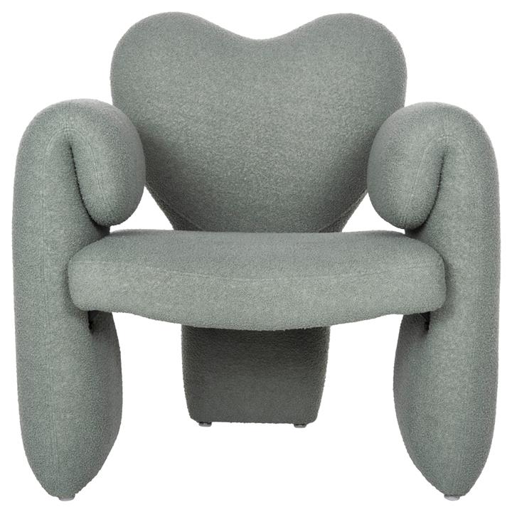 DINING ARMCHAIR HARTT HM9777.07 PISTACHIO GREEN TEDDY FABRIC 84x74x87Hcm.