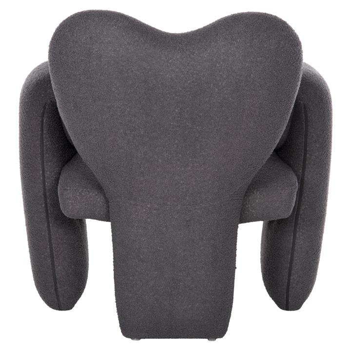 DINING ARMCHAIR HARTT HM9777.01 GREY TEDDY FABRIC 84x74x87Hcm.