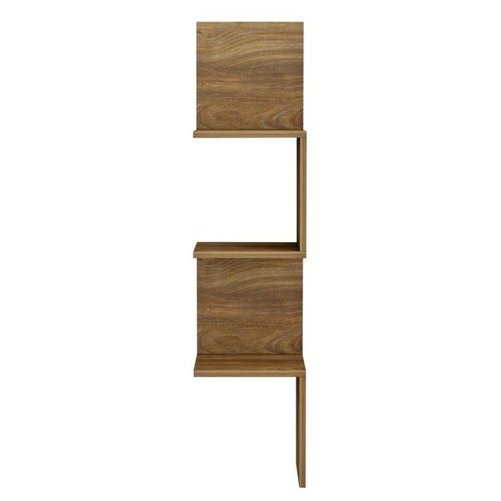 WALL CORNER SHELVES/BOOKCASE ILLUSION HM8935.11 MELAMINE IN NATURAL 25x25x105,4Hcm.