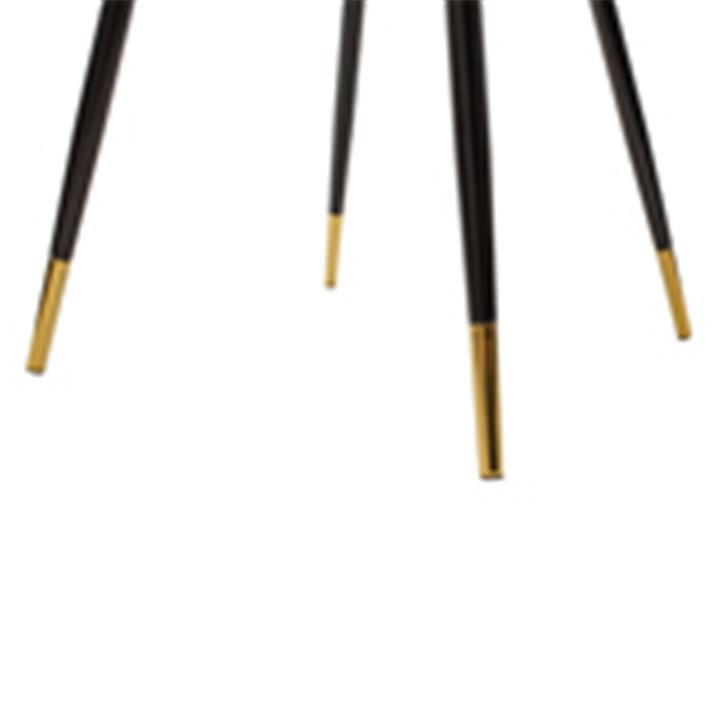 Chair Giselle pakoworld black velvet leg black-golden
