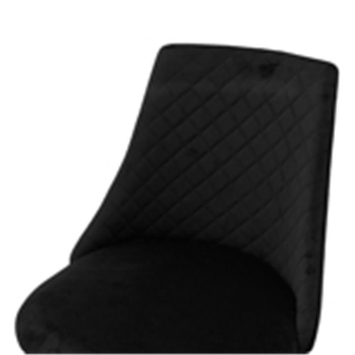Chair Giselle pakoworld black velvet leg black-golden