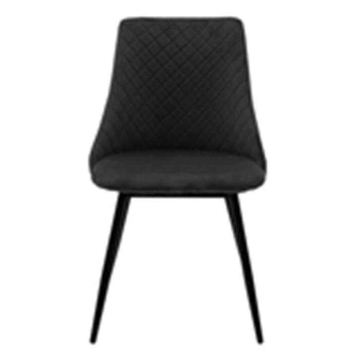 Chair Giselle pakoworld black velvet-black leg