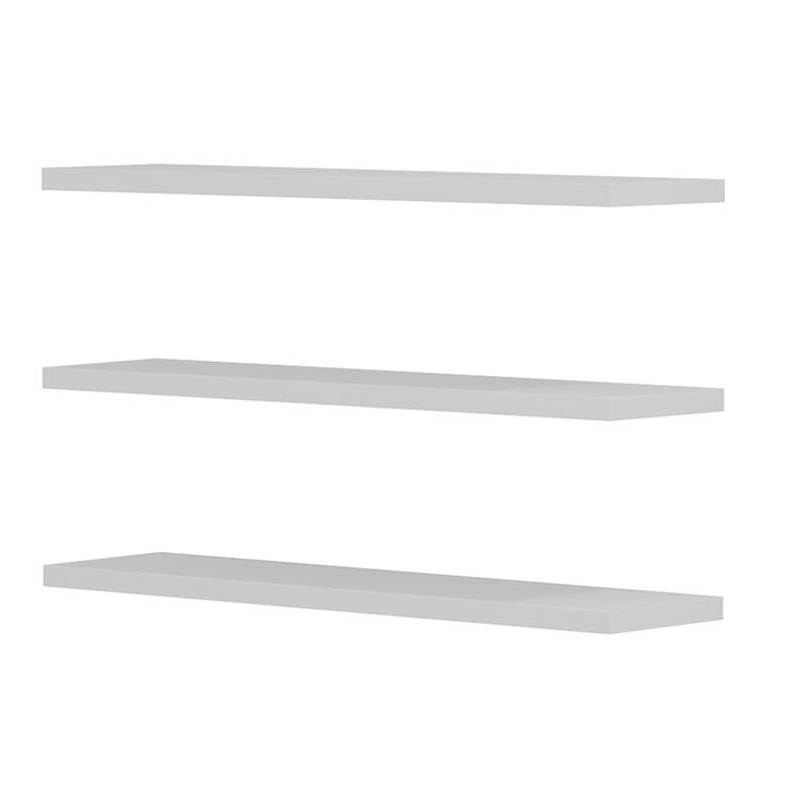 WALL SHELVES CASSIUS HM8966.11 MELAMINE IN WHITE 60x14,5 cm.